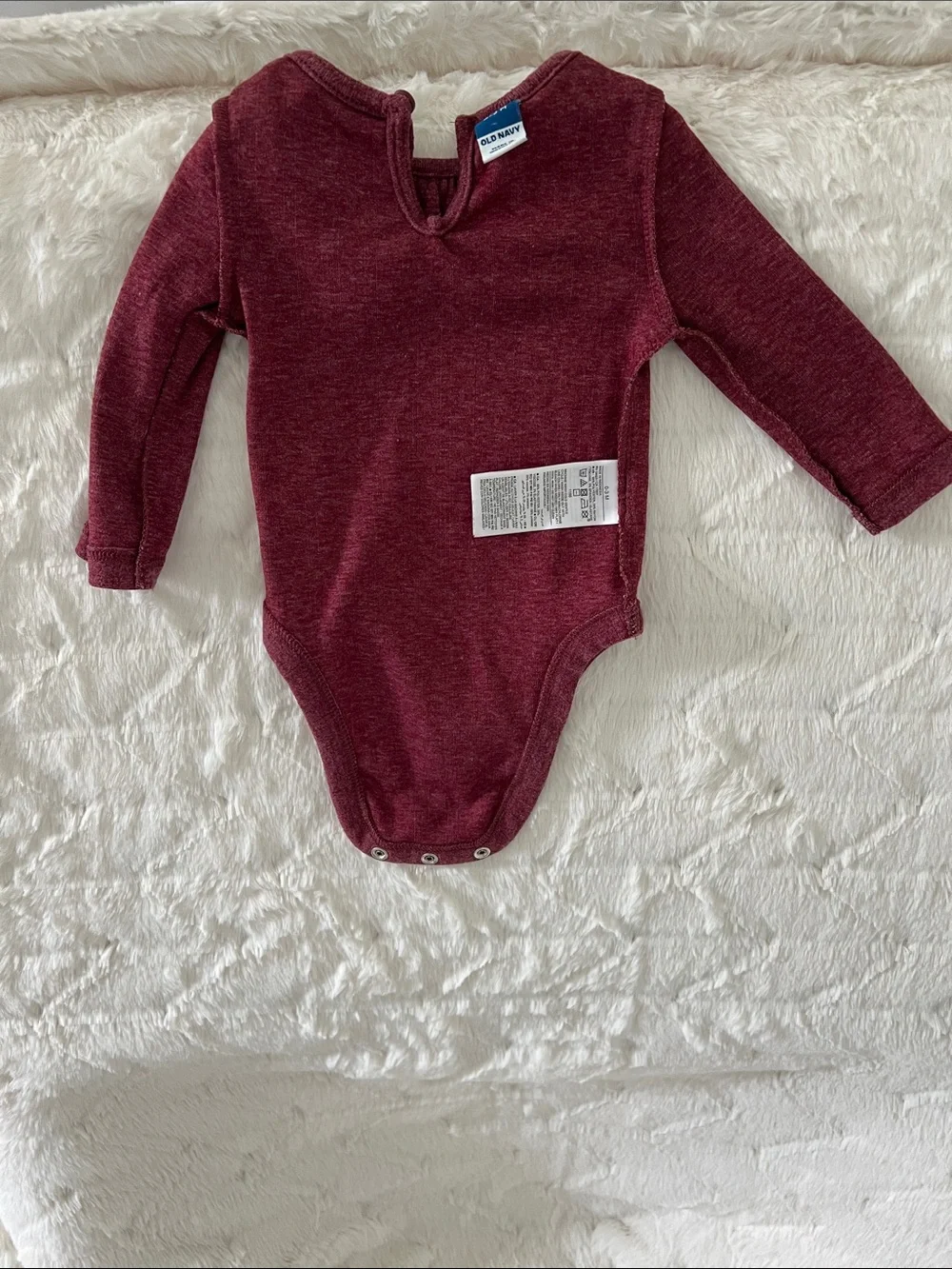 Old Navy | Red Wine Ruffle-Trim Baby One-Piece & Matching Pants #746725-00 0-3 M